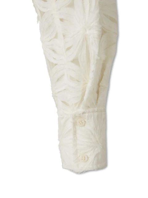 Simkhai floral buttoned shirt - White