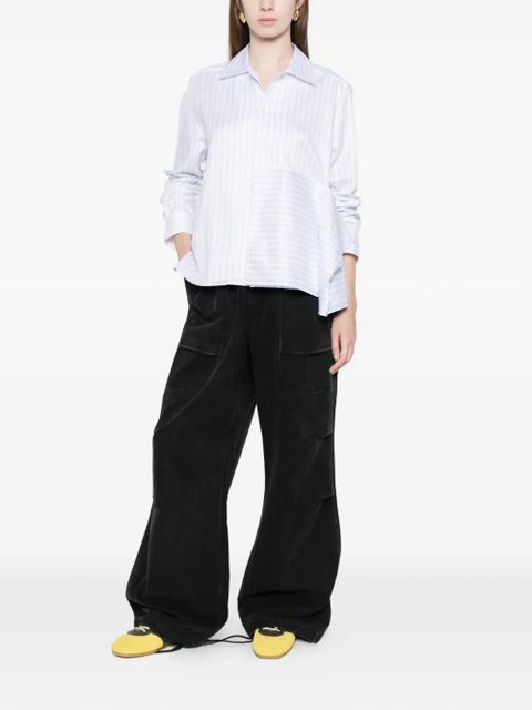 JW Anderson striped panel shirt - White - zdjęcie produktu nr 2