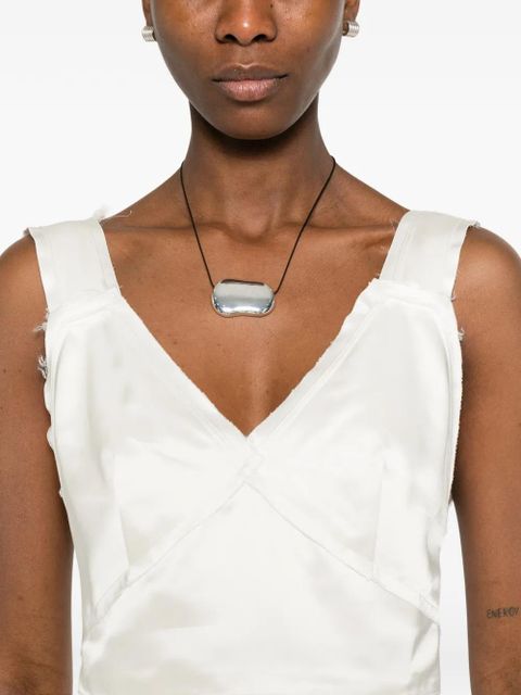 TOTEME satin cropped vest - White