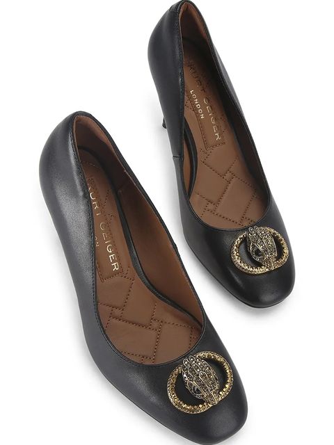 Kurt Geiger London szpilki skórzane Chelsea Round Toe Court kolor czarny 5386100109 - zdjęcie produktu nr 2