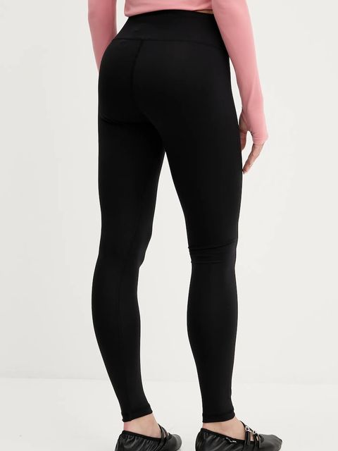 HUGO legginsy damskie kolor czarny gładkie 50545350