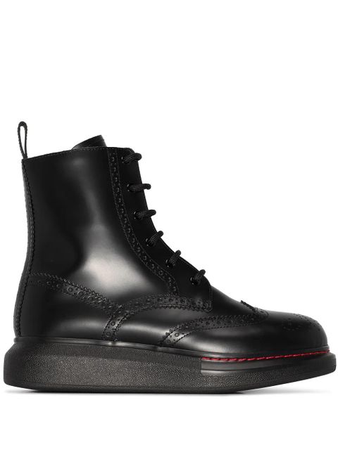 Alexander McQueen lace-up ankle boots - Black - zdjęcie produktu nr 1