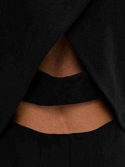 Answear.LAB sukienka kolor czarny maxi dopasowana