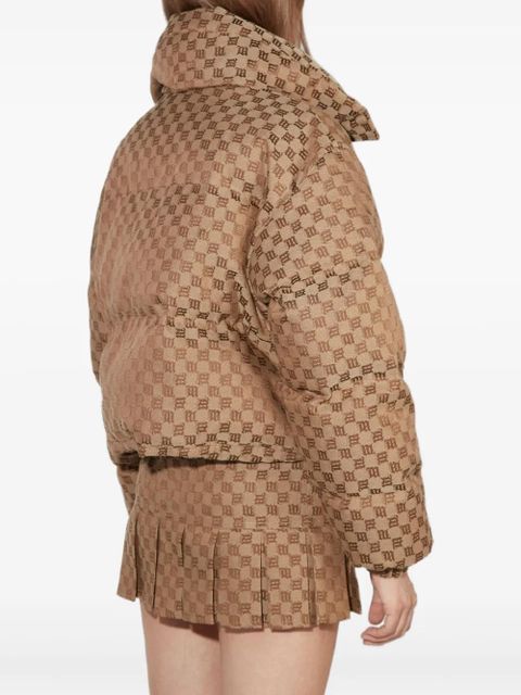 MISBHV jacquard-monogram long-sleeve jacket - Brown