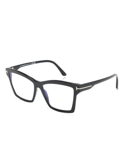 TOM FORD Eyewear T-hinge square-frame glasses - Black