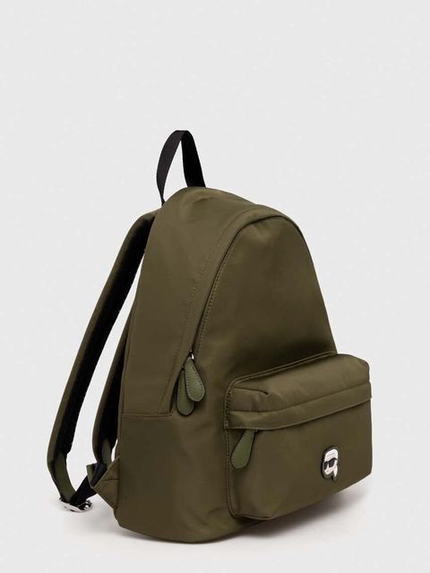 Karl Lagerfeld plecak kolor zielony mały gładki