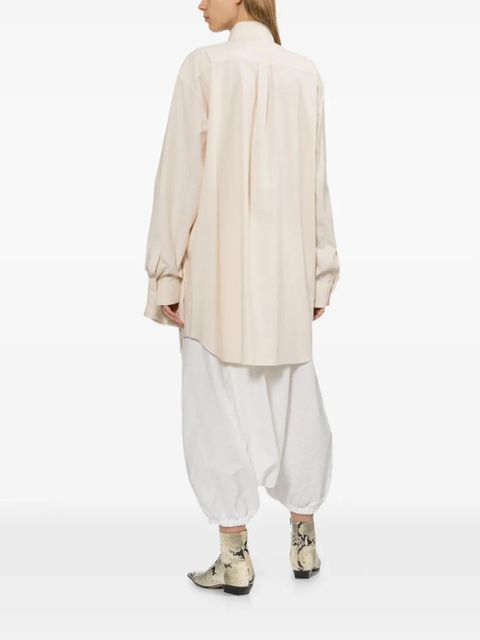 Comme Des Garçons elasticated-cuff trousers - White