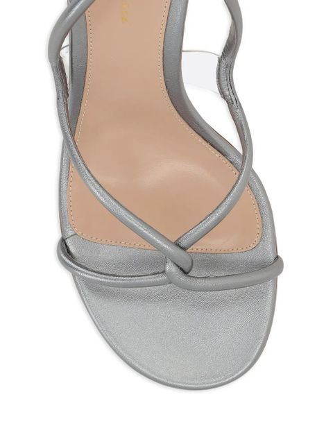 Gianvito Rossi knotted-buckle heeled sandals - Silver