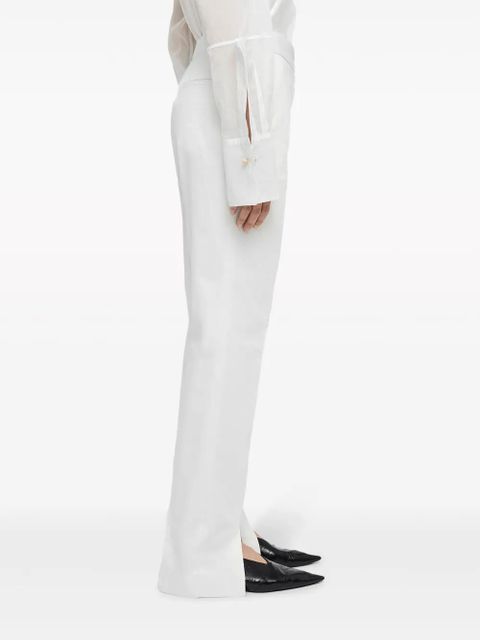 Jil Sander tailored cotton trousers - White