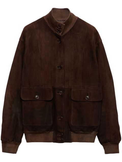 Prada suede jacket - Brown - zdjęcie produktu nr 1