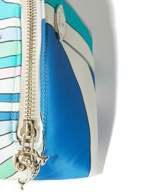 PUCCI Iride-print beauty case - Blue