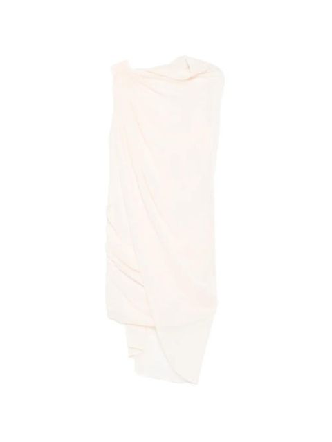 ROTATE BIRGER CHRISTENSEN chiffon cape dress - Neutrals - zdjęcie produktu nr 1