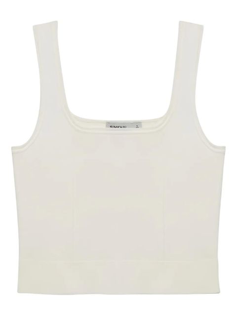 Simkhai Ramaina square-neck ribbed tank top - Neutrals - zdjęcie produktu nr 1