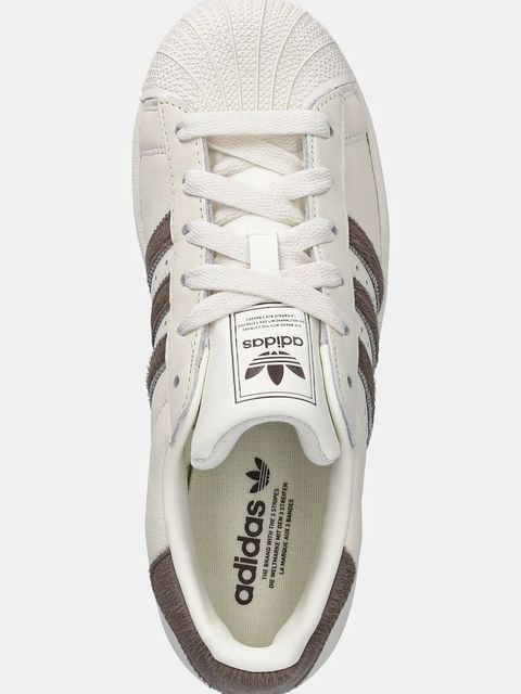 adidas Originals sneakersy skórzane Superstar II damskie kolor beżowy KI3575