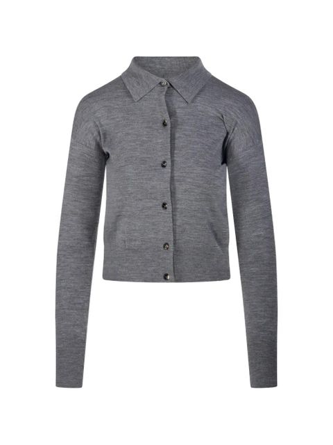 Max Mara collared buttoned cardigan - Grey - zdjęcie produktu nr 1