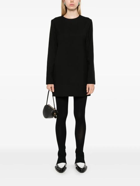 AMI Paris long-sleeve mini dress - Black