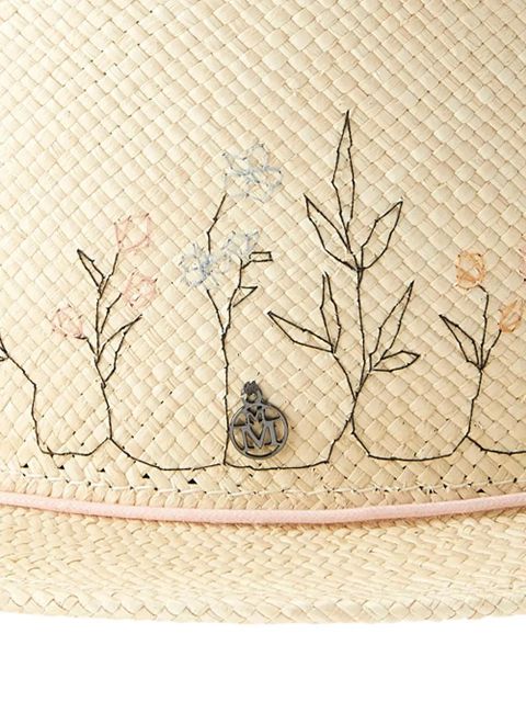 Maison Michel Auguste straw boater hat - Neutrals - zdjęcie produktu nr 2