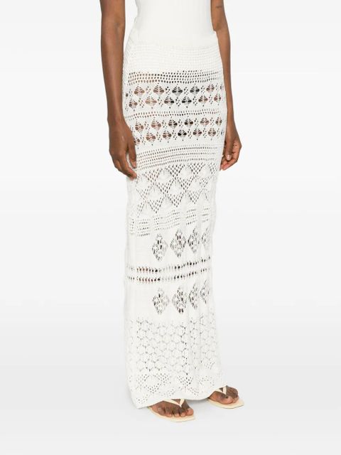 PUCCI crochet maxi skirt - Neutrals