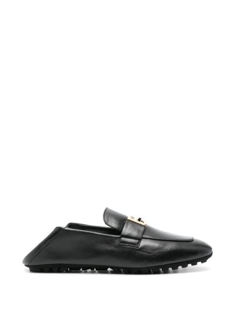 FENDI Baguette leather loafers - Black - zdjęcie produktu nr 2