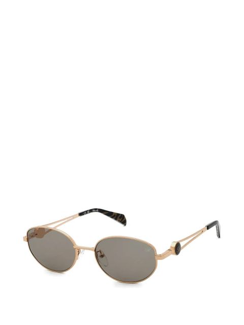 Blumarine oval-frame sunglasses - Gold - zdjęcie produktu nr 2