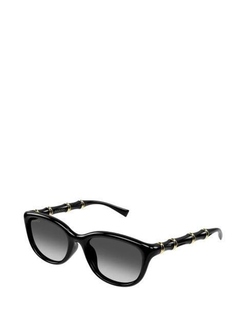 Gucci Eyewear Bamboo cat-eye sunglasses - Black - zdjęcie produktu nr 2