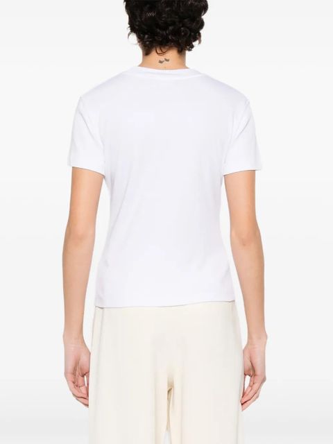 Blumarine floral-detail T-shirt - White