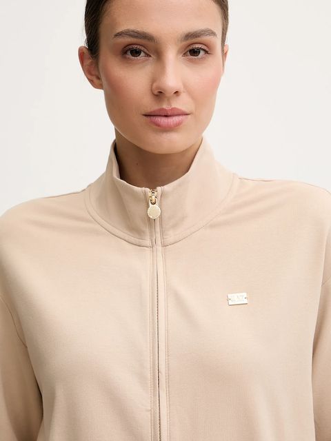 EA7 Emporio Armani dres damski kolor beżowy AF13135.7W000463