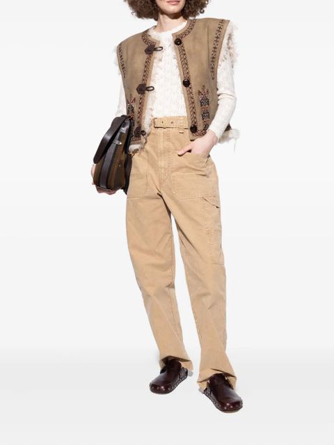 ISABEL MARANT buckle-fastening studded slip-ons - Red - zdjęcie produktu nr 2