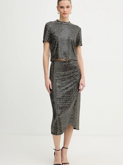 Morgan spódnica kolor czarny midi prosta JOLIVIA - zdjęcie produktu nr 2