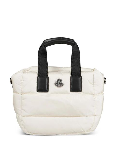 Moncler mini padded logo-patch tote bag - White - zdjęcie produktu nr 1
