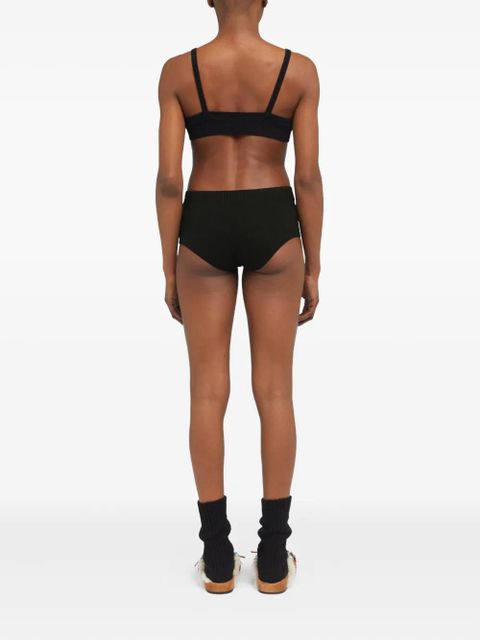 Alanui cashmere-blend shorts - Black