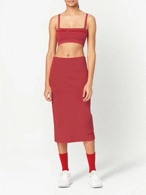 Marc Jacobs The Bandeau knitted crop top - Red - zdjęcie produktu nr 2