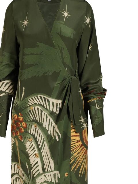 Johanna Ortiz wrap printed maxi dress - Green - zdjęcie produktu nr 2