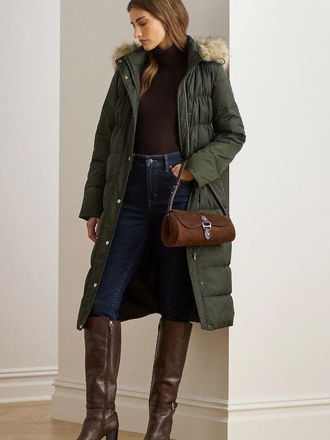 Lauren Ralph Lauren kurtka puchowa kolor zielony przejściowa 297P04097 - zdjęcie produktu nr 1