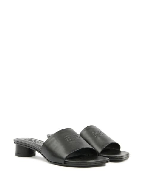 MM6 Maison Margiela numbers-motif sandals - Black
