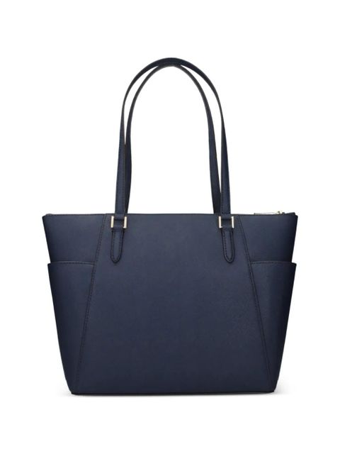 Michael Kors large Charlotte logo-plaque leather tote bag - Blue - zdjęcie produktu nr 2