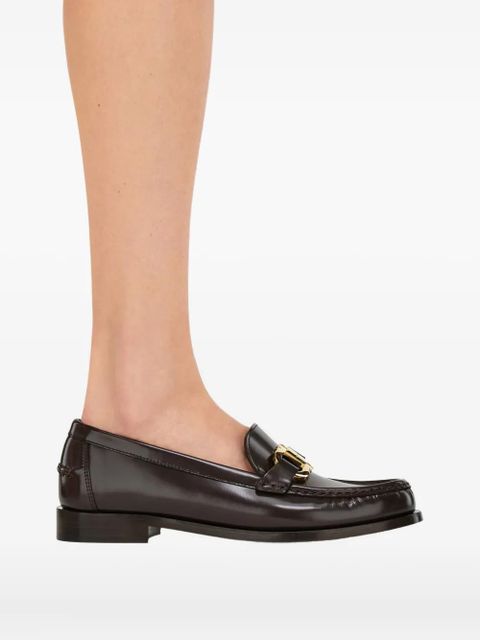Ferragamo leather loafers - Brown