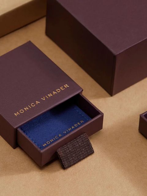 Monica Vinader Rio Aquamarine beaded gemstone bracelet - Gold