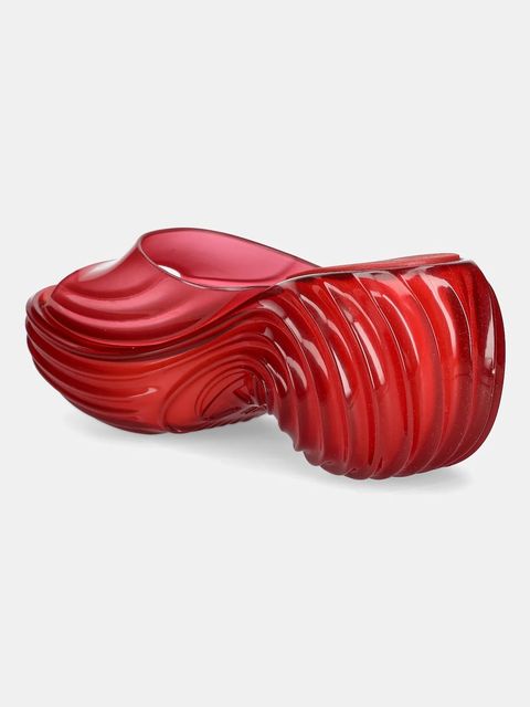 Melissa klapki MELISSA PLATFORM DIESEL AD damskie kolor czerwony na platformie M 36152