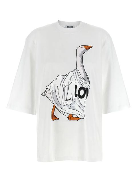 Moschino goose print crewneck t-shirt - White - zdjęcie produktu nr 1