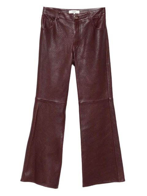Chloé leather trousers - Red - zdjęcie produktu nr 1