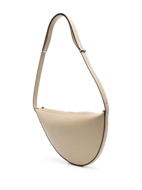 TOTEME Scooped sling leather shoulder bag - Neutrals
