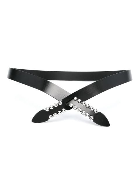 ISABEL MARANT Lecce leather belt - Black - zdjęcie produktu nr 1
