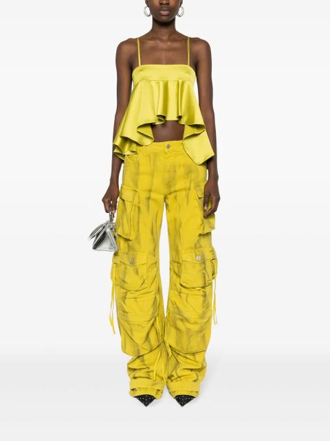 The Attico charmeuse crop top - Green - zdjęcie produktu nr 2