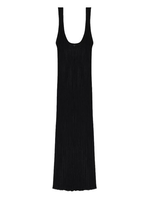 Lanvin ribbed sleeveless midi dress - Black - zdjęcie produktu nr 1