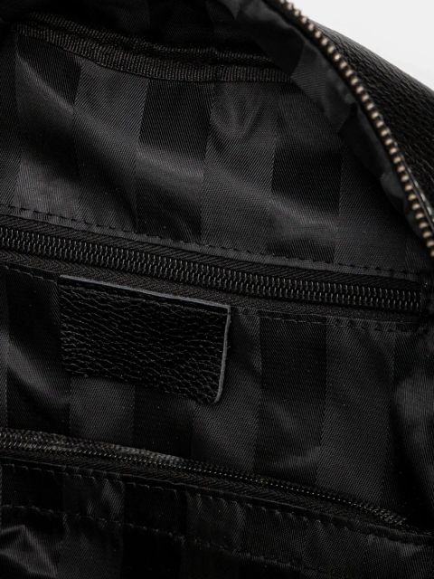 Answear.LAB plecak skórzany damski kolor czarny mały gładki