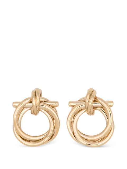 Ferragamo interlock circle earrings - Gold - zdjęcie produktu nr 1