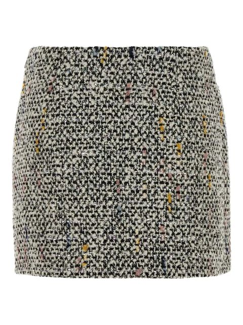 Alessandra Rich tweed sequinned mini skirt - Neutrals - zdjęcie produktu nr 2