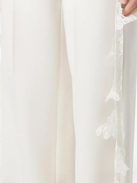 Blumarine lace-detail trousers - White