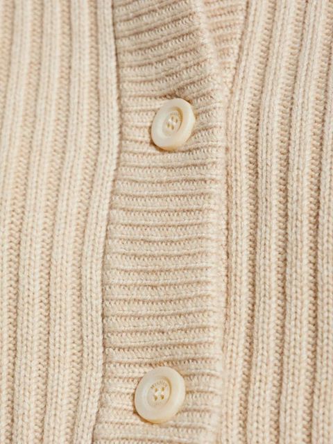 Max Mara cable-knit ribbed cardigan - Neutrals